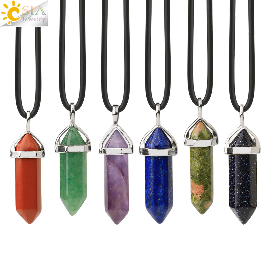 Xcm Chain - CSJA Crystal Necklaces Natural Gem Stone