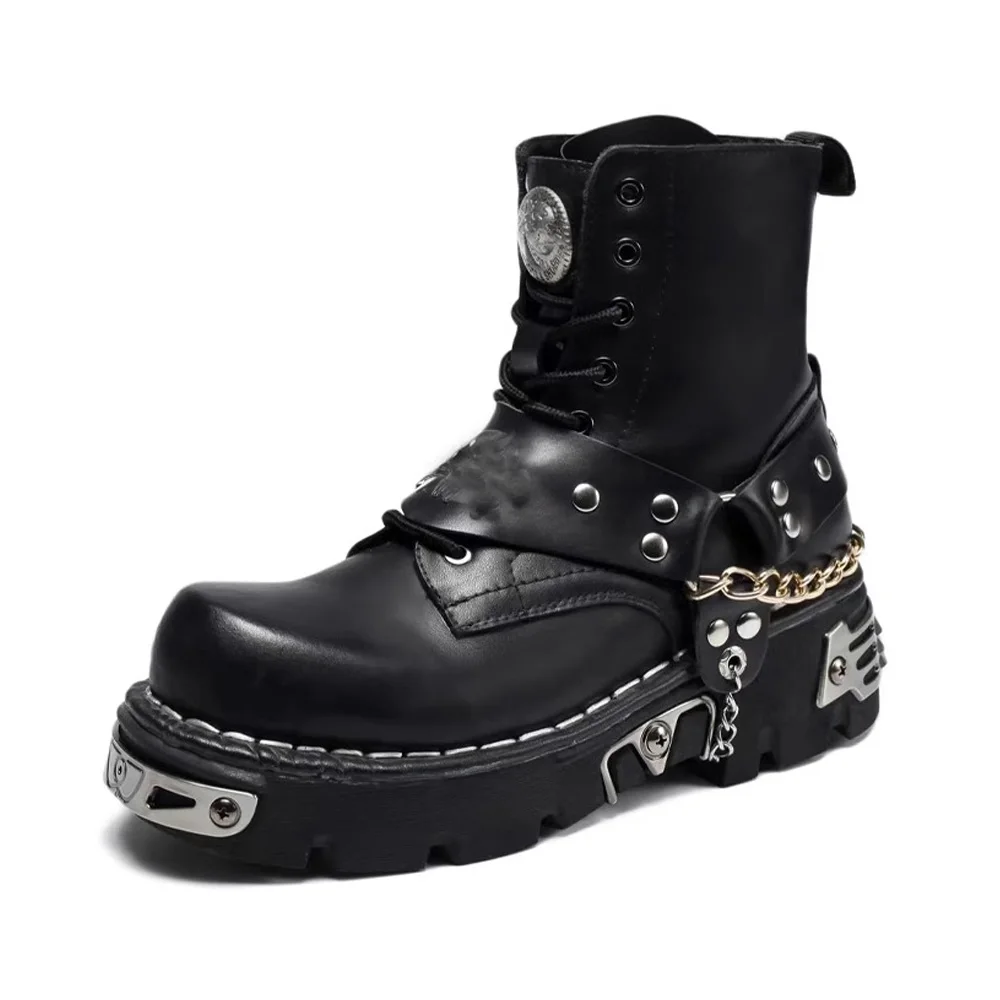 Men's Fashion Genuine Leather  - огляд і ціна Motorcycle Chain