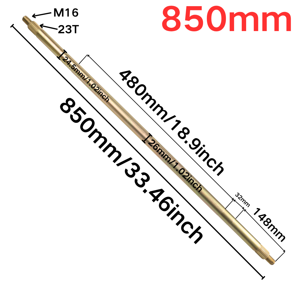 850mm Rear Axle Complete Set W - огляд і ціна Sprocket