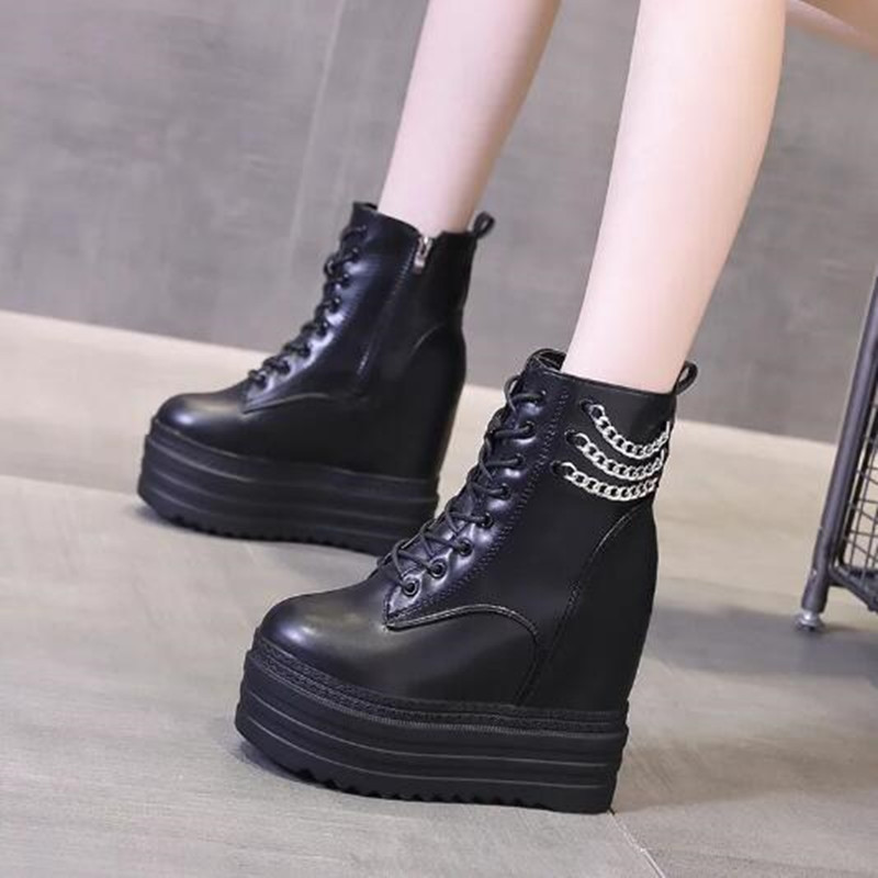 NEW Women Ankle Boots Leather  - огляд і ціна Motorcycle Chain