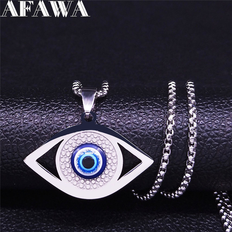 Islam Hamsa Evil Blue Eye Neck - огляд і ціна Steel Chain